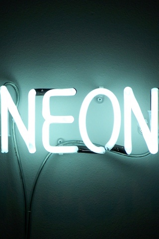 Неоновая надпись обои