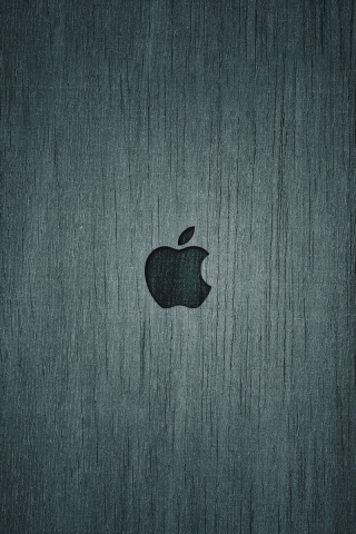 Логотип Apple на доске обои