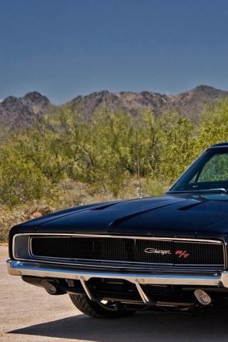 Черный Додж обои