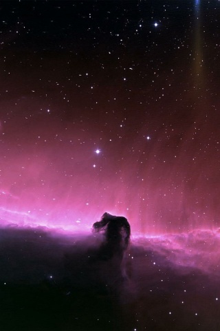 Розовая туманность обои