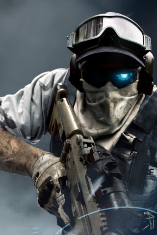 Боец в маске обои