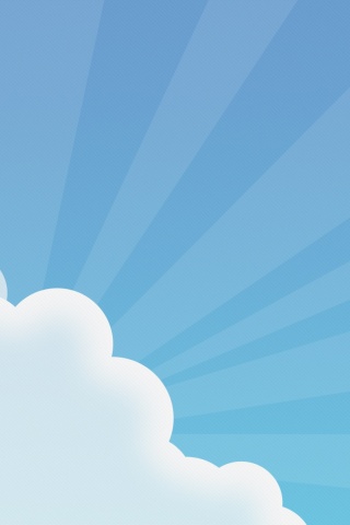 Лучи из-за облака обои