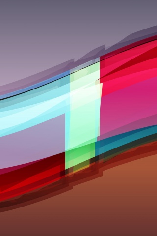 Волна из прозрасных цветных пластин обои