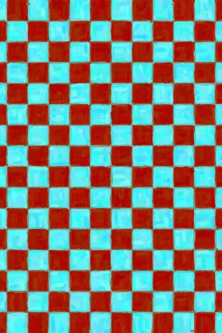 Рисованные красно-голубые клетки обои