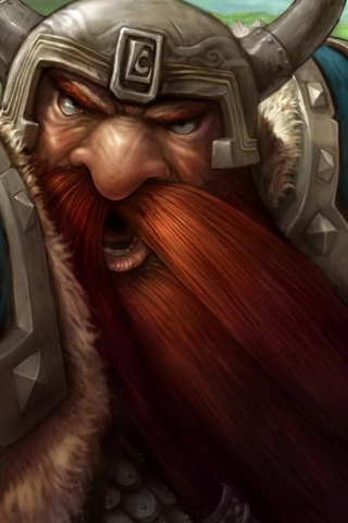 Гном убегающий от ночной эльфийки обои