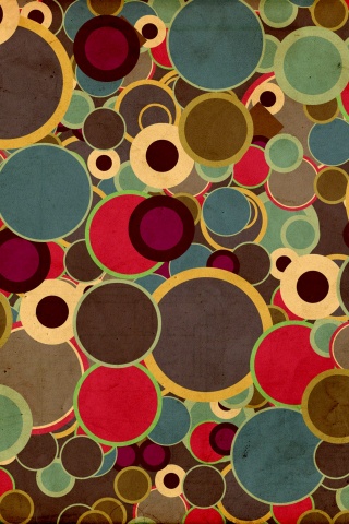 Цветные круги обои