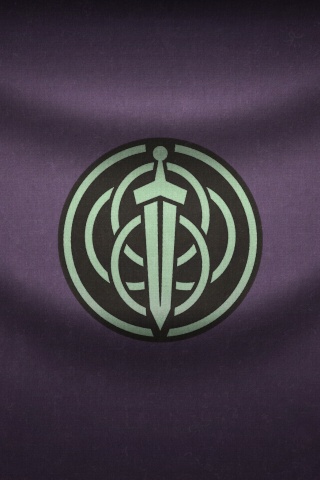 Меч на фоне колец обои