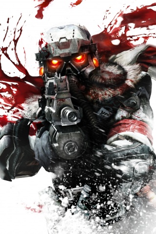 Боец в зимней форме обои