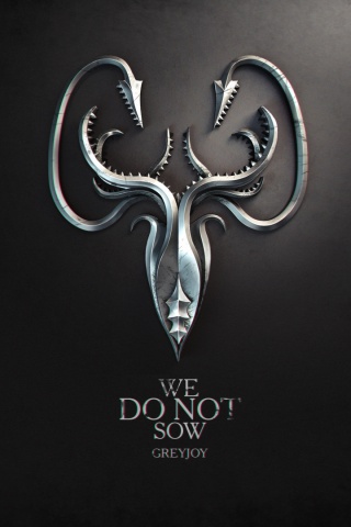 Металлический герб дома Грейджой обои