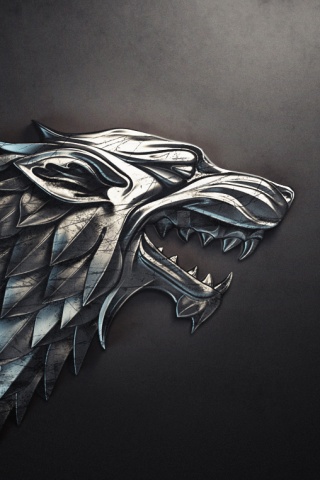 Металлический герб дома Старков обои