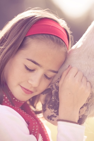 Девочка и лошадь обои