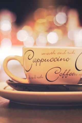 Чашечка капучино обои