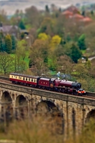 Паровой поезд обои