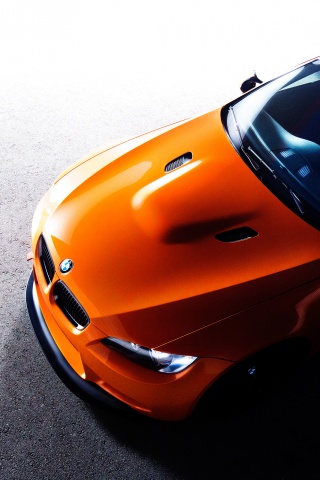 Оранжевый BMW обои