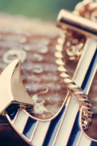 Кулон в виде якоря обои