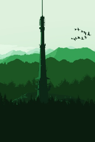 Зеленые горы обои