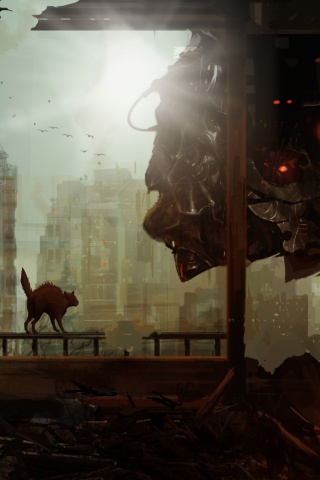 Кошкино удивление обои