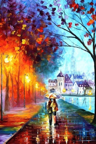 Осень вдвоем обои