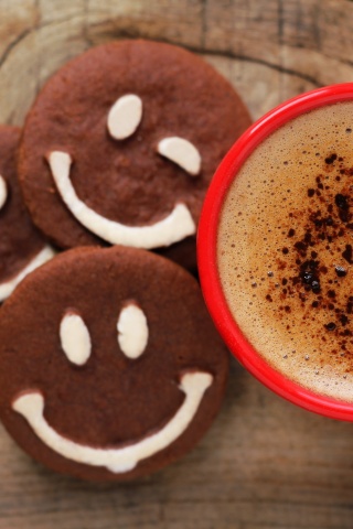 Кофе с печеньками обои