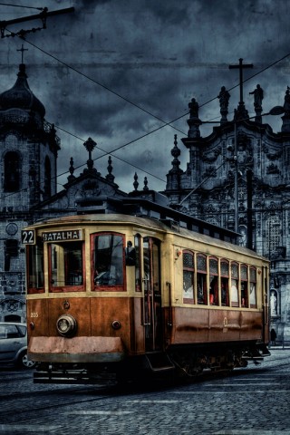 Старинный трамвай обои