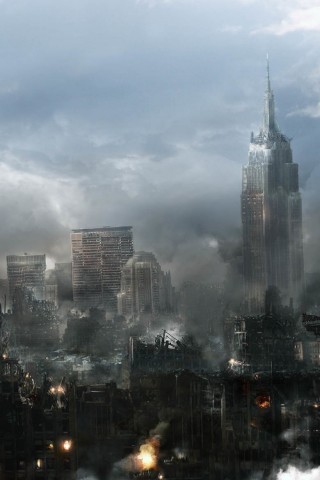Город после ядерного взрыва обои