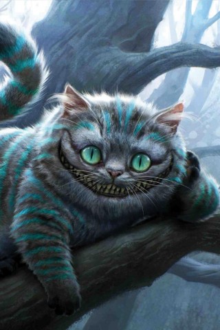 Чеширский кот обои