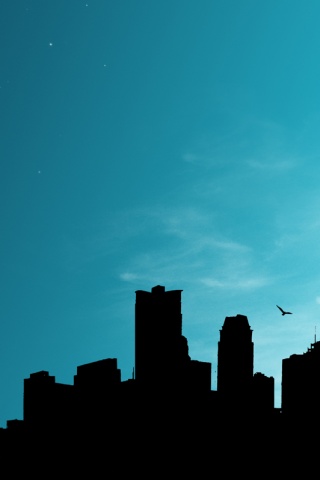 Ночной город обои