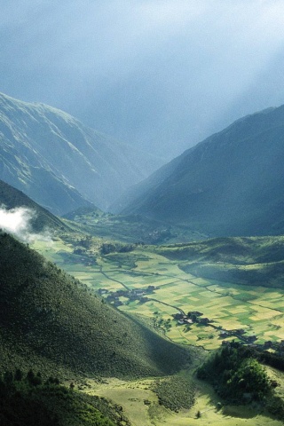 Горная долина обои