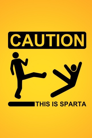 Осторожно, это Спарта обои
