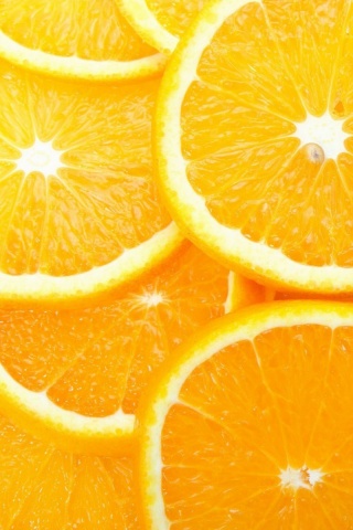 Апельсиновые дольки обои