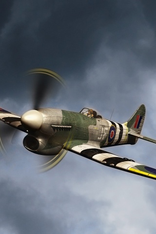 Истребитель времён Второй Мировой Войны обои