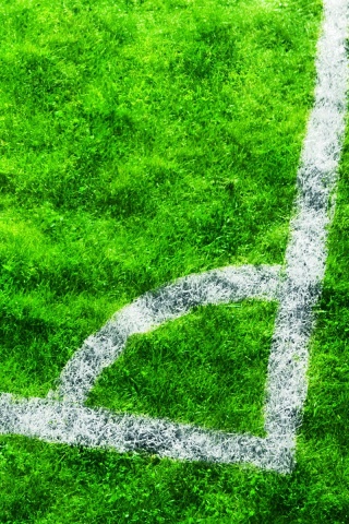 Угол футбольного поля обои