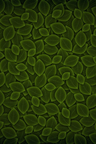 Векторные зеленые листья обои