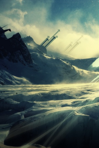 Туманные горы обои