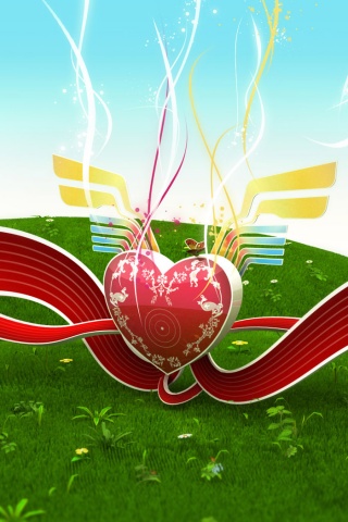 Валентинка обои