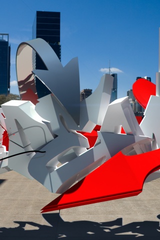 Трехмерное граффити обои