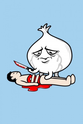 У лука щиплет глаза обои