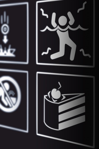 предупреждения Portal обои