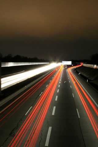 Ночная трасса обои