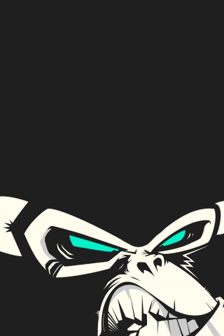 Злая обезьяна обои