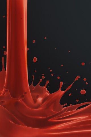 Красный всплеск обои