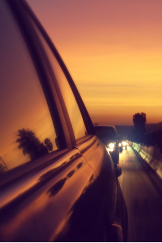 Вечерняя поездка обои