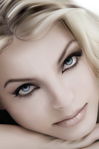 Девушка в векторе обои