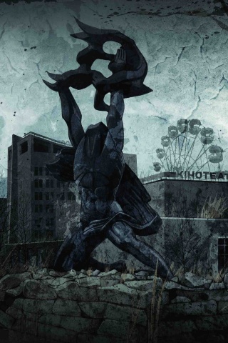 Памятник в Припяти обои