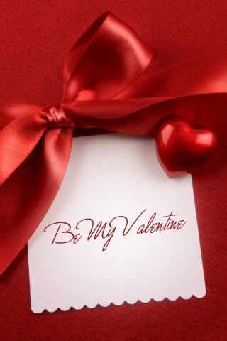 Открытка на день Святого Валентина обои