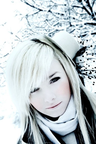 Девушка в белом обои