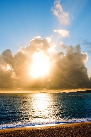 Солнечный пляж обои