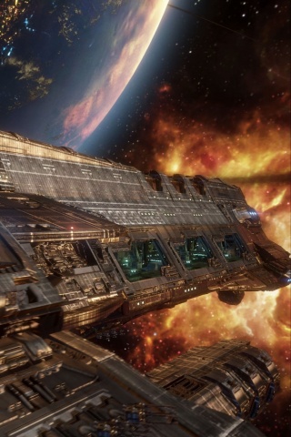 Космический корабль обои