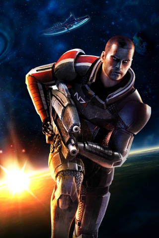 Шепард из вселенной Mass Effect обои