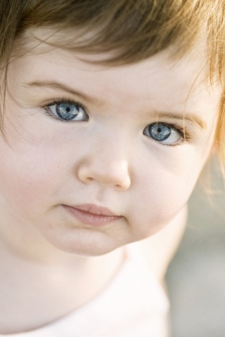 Детское личико обои